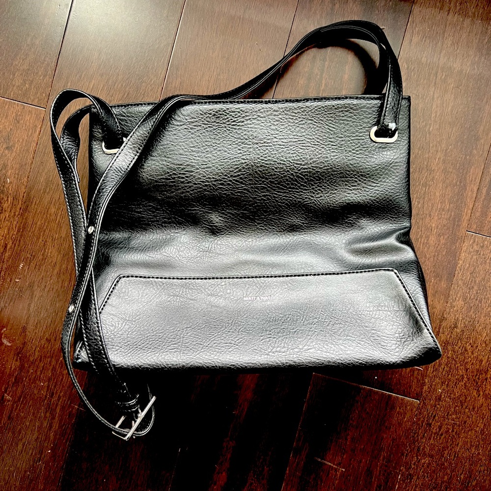 Matt & Nat Black Vegan Leather Bag